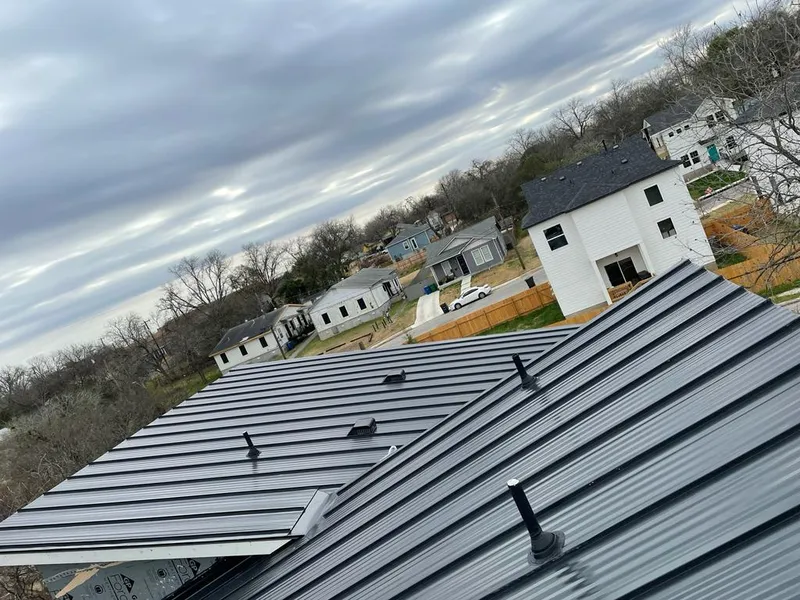 Standing seam metal roof panels with vents for Skylight Repair in North Brunswick